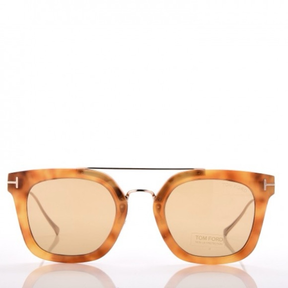 TOM FORD • Blonde Havana/ Brown TF541 Alex- 02 Wayfarer Sunglasses
